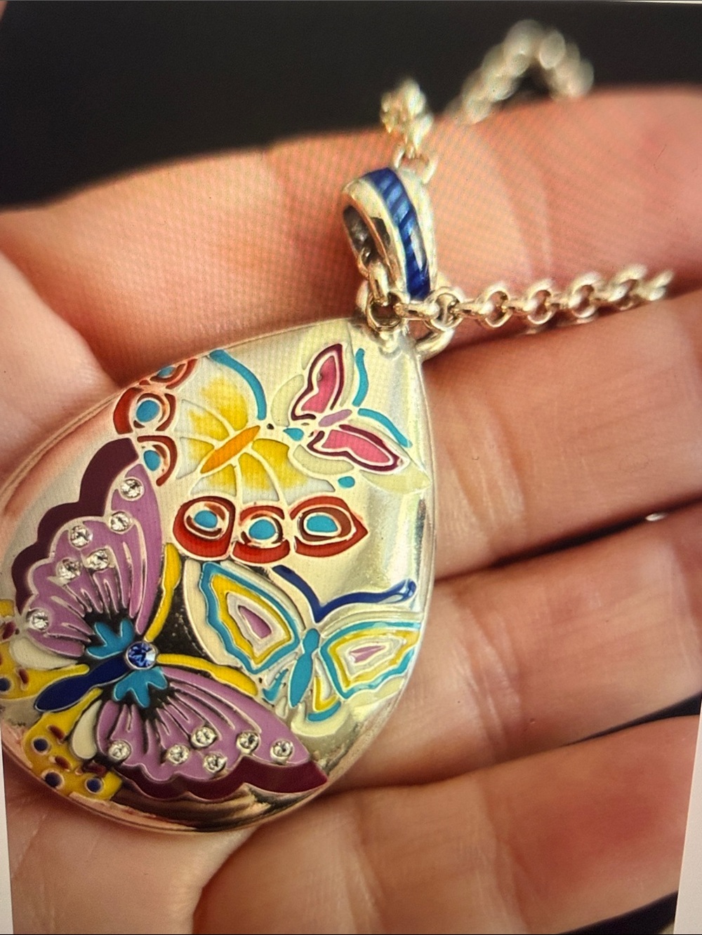 🦋🆕 Brighton Kyoto In Bloom Butterfly Necklace NWT